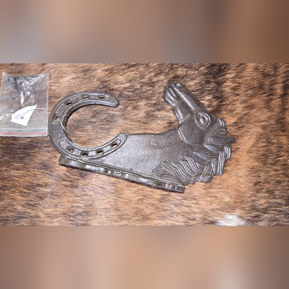 Horse Head Cast Iron Wall Hook